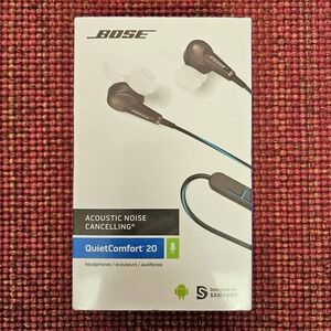 New! Bose QuietComfort 20 In-Ear Noise Cancelling Headphones Earbuds 718840-0010